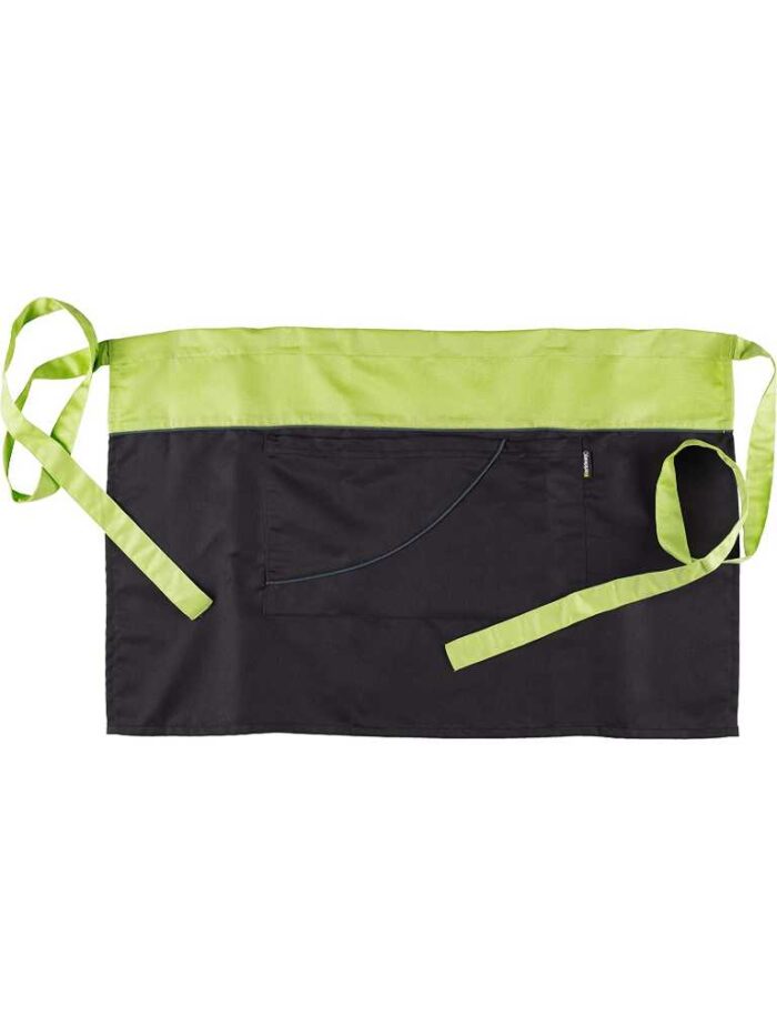 WorkTeam Delantal bicolor sin peto y vivo a contraste. 70x45. Unisex - Imagen 3