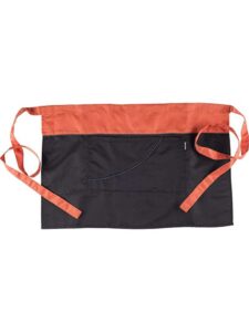 WorkTeam Delantal bicolor sin peto y vivo a contraste. 70x45. Unisex - Imagen 2