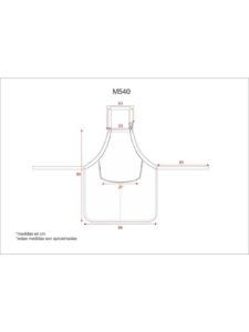 WorkTeam Delantal con Peto Combinado, Vivo A.V. Bolsillo Central y Cuello Regulable. 90x90 Tratamiento Teflón Hombre