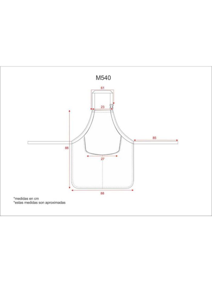 WorkTeam Delantal con Peto Combinado, Vivo A.V. Bolsillo Central y Cuello Regulable. 90x90 Tratamiento Teflón Hombre