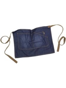 WorkTeam Delantal corto con tejido vaquero 50x35. Unisex