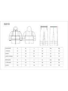 Work Team Traje de Agua Bicolor con Cintas Reflectantes. Hombre