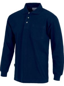 WorkTeam Polo Manga Larga con un Bolso de Pecho, Algodon 100% Hombre