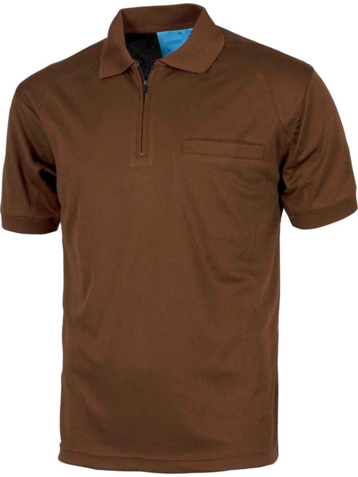 Workteam Polo Trabajo Manga Corta en tejido piqué, tejido Workdry, Transpirable, resistente y de secado rápido. Costuras Reforzadas