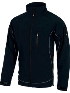 Workteam Chaqueta Softshell con cordón reflectante, Membrana Interior Transpirable y Aislante e Interior de Alta Capacidad termica. Hombre