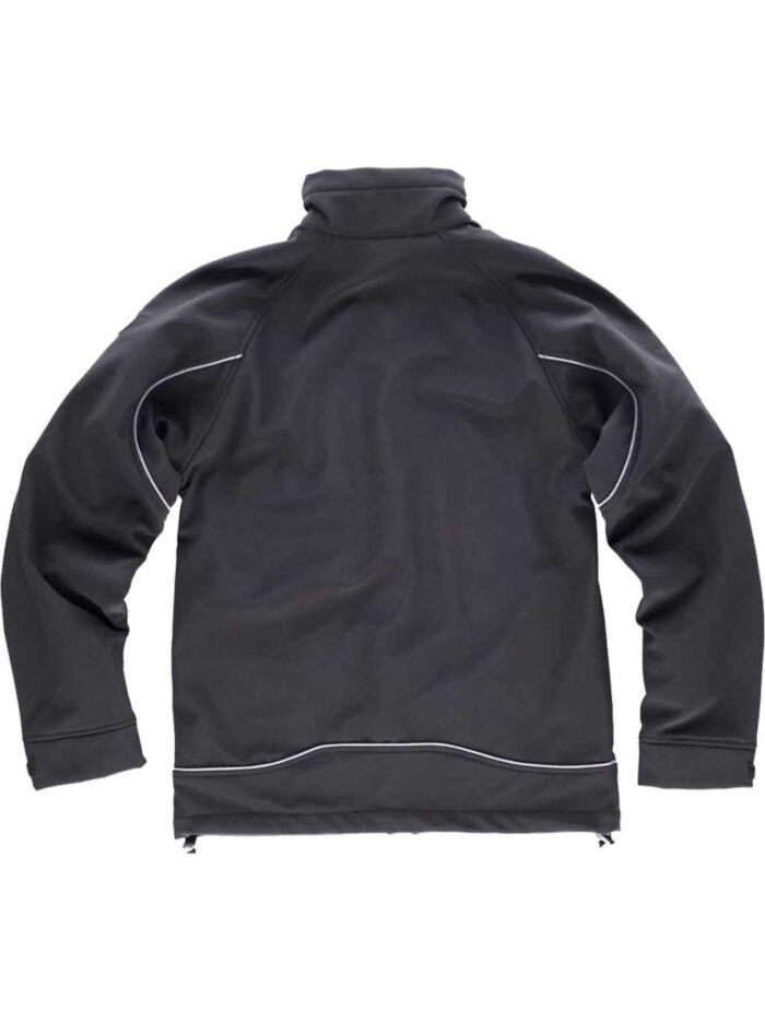 Workteam Chaqueta Softshell con cordón reflectante, Membrana Interior Transpirable y Aislante e Interior de Alta Capacidad termica. Hombre