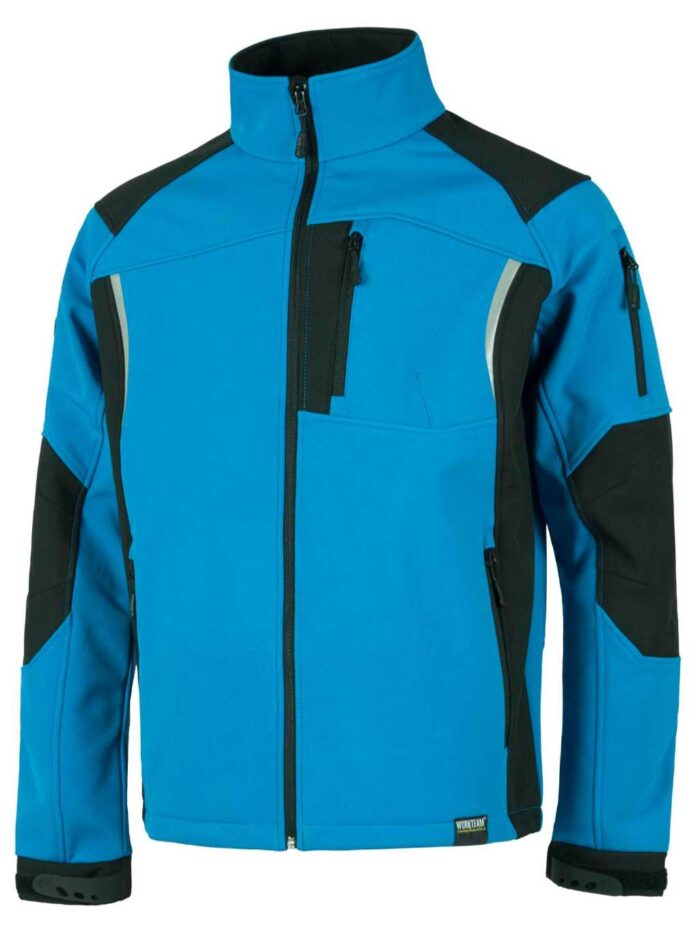 WorkTeam Chaqueta Softshell Combinado con Membrana Interior Transpirable y Aislante e Interior de Alta Capacidad termica. Hombre - Imagen 2