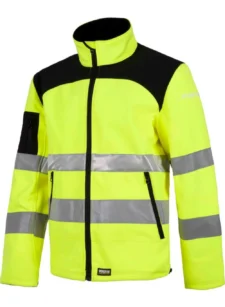 Work Team Workshell Cazadora de Alta Visibilidad con Cintas Reflectantes de Diferentes Tamaños. EN ISO 20471:2013 Hombre