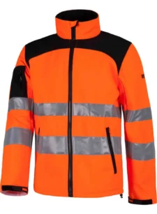 Work Team Workshell Cazadora de Alta Visibilidad con Cintas Reflectantes de Diferentes Tamaños. EN ISO 20471:2013 Hombre - Imagen 2