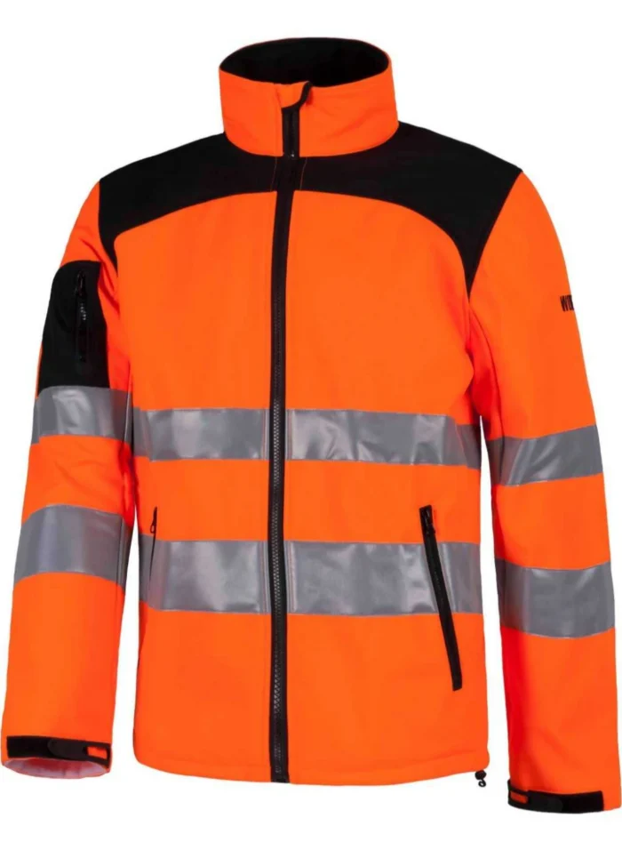Work Team Workshell Cazadora de Alta Visibilidad con Cintas Reflectantes de Diferentes Tamaños. EN ISO 20471:2013 Hombre - Imagen 2