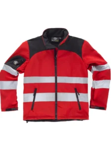 Work Team Workshell Cazadora de Alta Visibilidad con Cintas Reflectantes de Diferentes Tamaños. EN ISO 20471:2013 Hombre