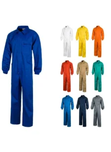 Work Team Buzo Italiano, Mono de Trabajo Mecánico o Industria. Cuello Solapa, Manga ranglan, un Bolso de Pecho y Cremalleras de Nylon. Hombre