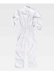 Work Team Buzo o Mono de Trabajo Alimentación,  con Cierre de Velcro, Bolso de Pecho Interior y puños elásticos. - Imagen 3