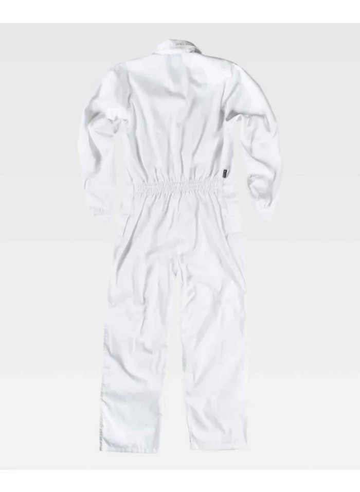 Work Team Buzo o Mono de Trabajo Alimentación,  con Cierre de Velcro, Bolso de Pecho Interior y puños elásticos. - Imagen 3