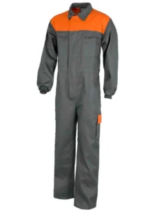 Work Team Buzo con Canesú Combinado, Cremalleras de Nylon, Dos Bolsos en Perneras con tapetas Combinados. Mono de Trabajo. Hombre - Imagen 3