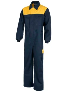 Work Team Buzo con Canesú Combinado, Cremalleras de Nylon, Dos Bolsos en Perneras con tapetas Combinados. Mono de Trabajo. Hombre - Imagen 5