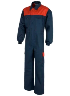 Work Team Buzo con Canesú Combinado, Cremalleras de Nylon, Dos Bolsos en Perneras con tapetas Combinados. Mono de Trabajo. Hombre - Imagen 4