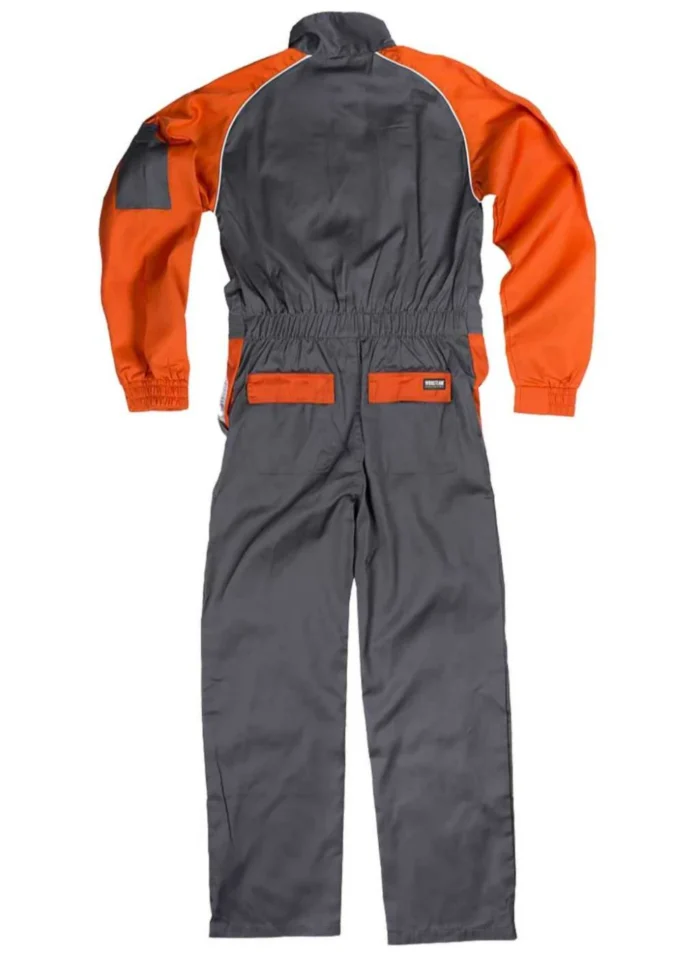 WorkTeam Buzo Recto con Cuello de Tira, Mangas y Detalles bicolores, Mono de Trabajo. Hombre