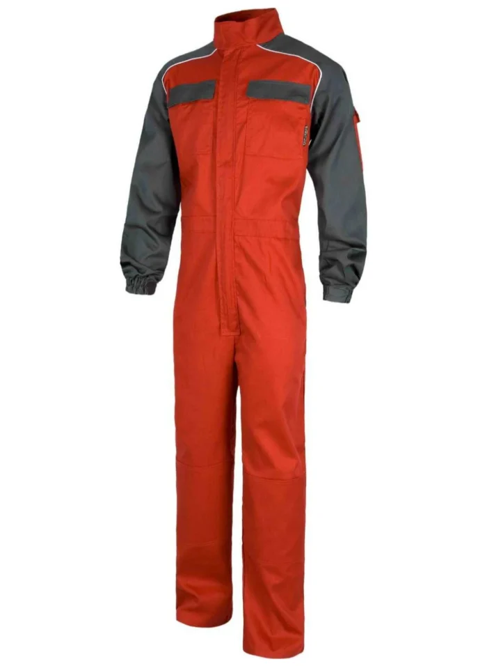 WorkTeam Buzo Recto con Cuello de Tira, Mangas y Detalles bicolores, Mono de Trabajo. Hombre - Imagen 2