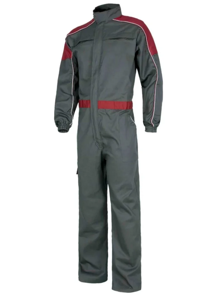 Work Team Buzo Recto con Cuello de Tira, Canesú y Detalles bicolores. Hombre - Imagen 3