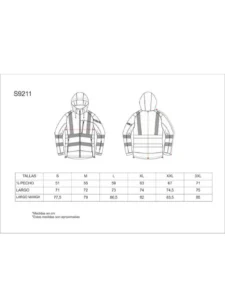 WorkTeam Chaqueta Workshell de ALTA VISIBILIDAD, Cintas Reflectantes, Capucha, Cortavientos, Impermeable, Membrana Interor Transpirable y Alta Capacidad Térmica. Unisex