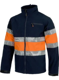 WorkTeam Cazadora Softshell Trabajo Alta Visibilidad con Cintas Reflectantes. Unisex - Imagen 2