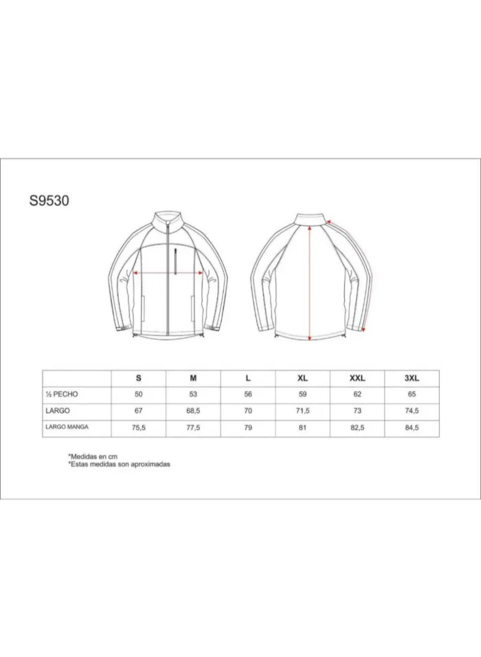 Work Team Cazadora Workshell de alta visibilidad con una cinta reflectante en mangas. Hombre