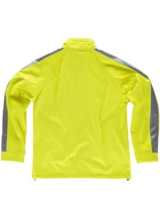 Work Team Cazadora Workshell de alta visibilidad con una cinta reflectante en mangas. Hombre