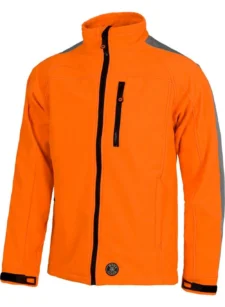 Work Team Cazadora Workshell de alta visibilidad con una cinta reflectante en mangas. Hombre - Imagen 2