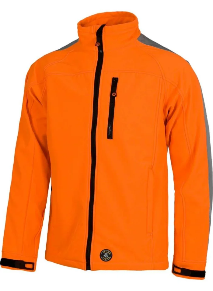 Work Team Cazadora Workshell de alta visibilidad con una cinta reflectante en mangas. Hombre - Imagen 2