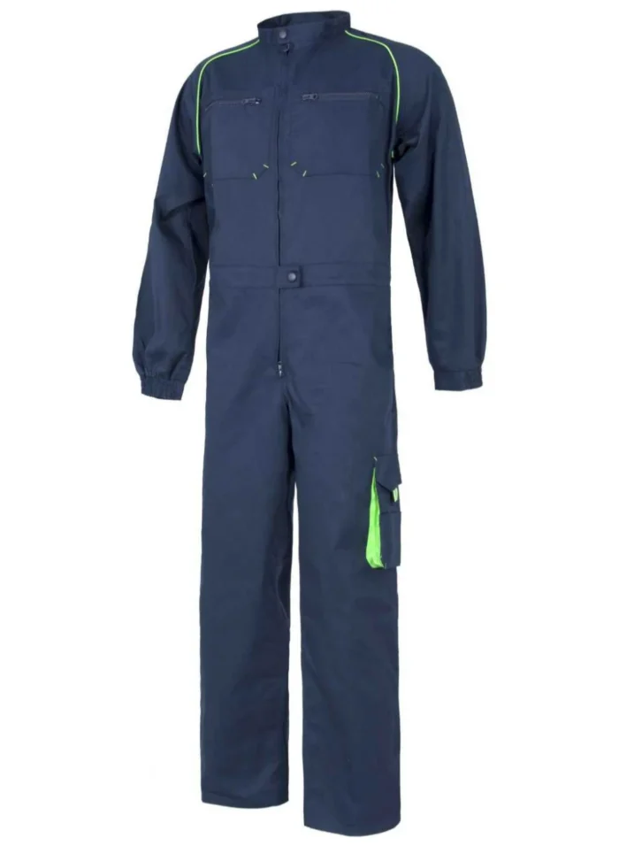 Work Team Buzo o Mono Trabajo Linea 6, Recto con Cuello de Tira y Detalles Combinados. Hombre - Imagen 2