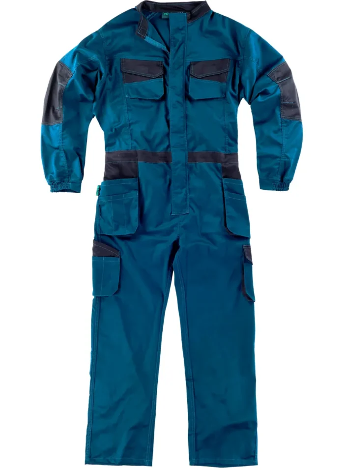 Workteam Mono de Trabajo Multibolsillos, Tejido Elástico, Cremallera metálica. Mono de Trabajo mecánico o Industria. Unisex - Imagen 4