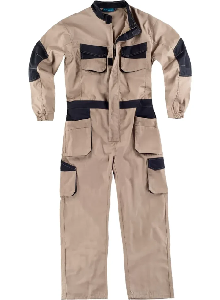 Workteam Mono de Trabajo Multibolsillos, Tejido Elástico, Cremallera metálica. Mono de Trabajo mecánico o Industria. Unisex - Imagen 5