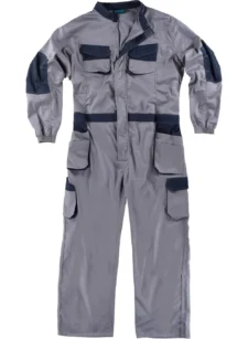 Workteam Mono de Trabajo Multibolsillos, Tejido Elástico, Cremallera metálica. Mono de Trabajo mecánico o Industria. Unisex - Imagen 2