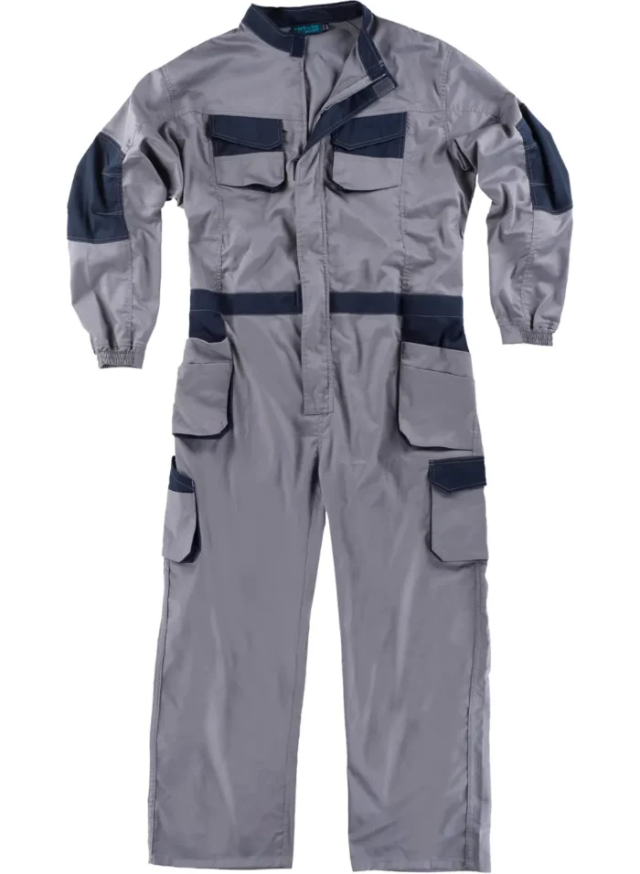 Workteam Mono de Trabajo Multibolsillos, Tejido Elástico, Cremallera metálica. Mono de Trabajo mecánico o Industria. Unisex - Imagen 2