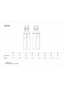 WorkTeam Peto. Media Espalda Cubierta, un Bolso de Pecho. Hombre - Imagen 2