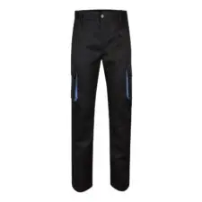 Velilla 103004 Pantalón de Trabajo Bicolor, Refuerzo de Tejido Trasero, Doble Costura de Seguridad, Multibosillos. Unisex - Imagen 2
