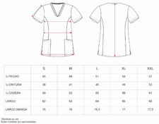 WORKTEAM Casaca Sanitaria Entallada Mujer, Tejido Elástico, Cuello en V. Camisa Médico, Enfermera, Dentista, Estética, Veterinaria. Mujer - Imagen 9