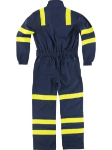 WORKTEAM Mono o Buzo Ignífugo, Antiestático y Arco Eléctrico, Visibilidad Realzada, Cintas Fluorescentes Amarillas y Triple Costura. Unisex - Imagen 3