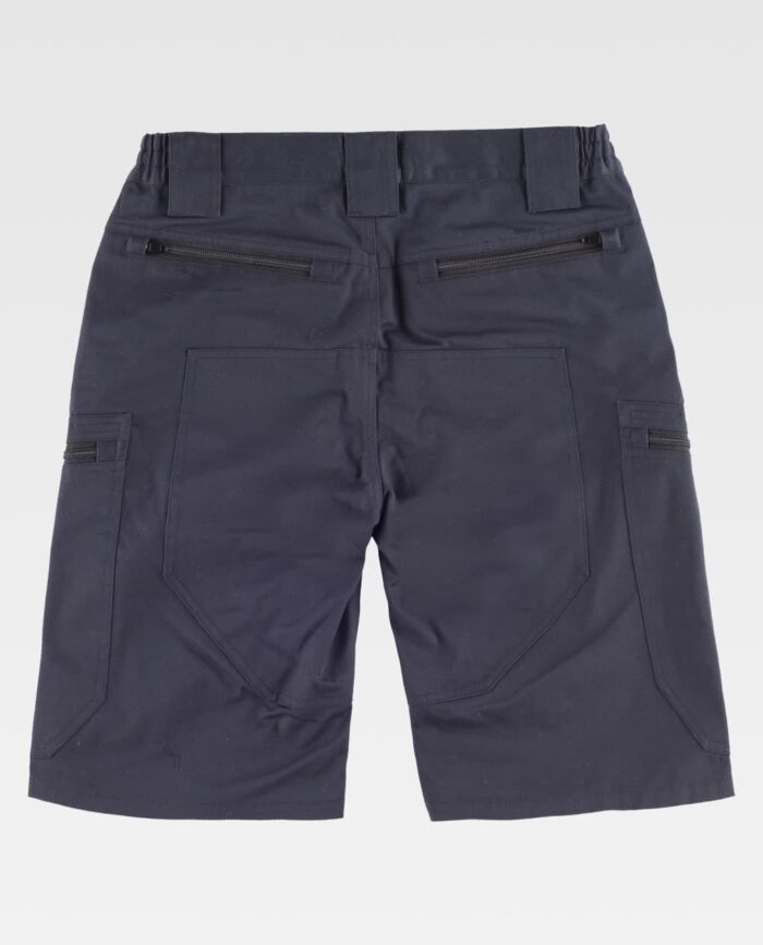 Bermuda de Trabajo Hombre Elástica Bidireccional | Multibolsillos con Cremallera, Culera Reforzada - Imagen 4