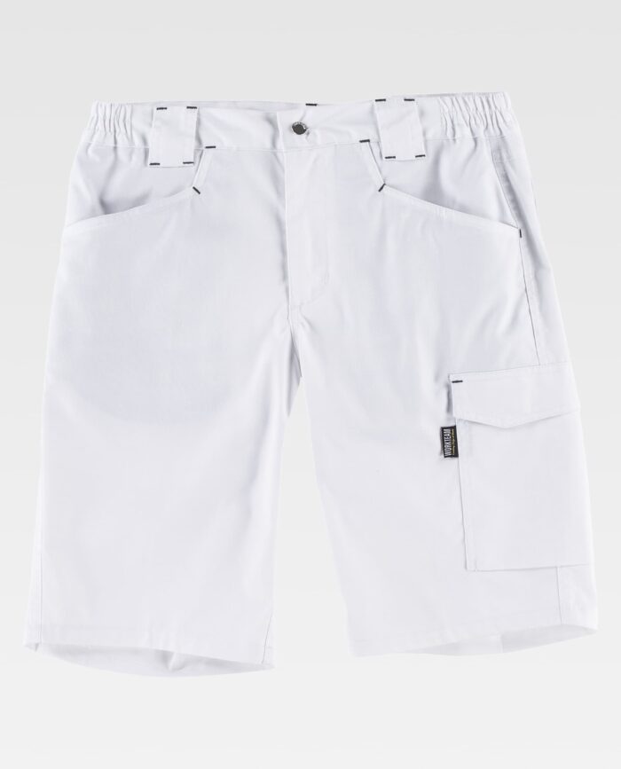 Bermuda de Trabajo Hombre Elástica | Multibolsillos con Velcro, Porta Martillo y Cintura Ajustable - Imagen 4