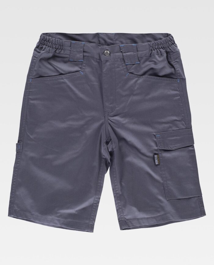 Bermuda de Trabajo Hombre Elástica | Multibolsillos con Velcro, Porta Martillo y Cintura Ajustable - Imagen 2