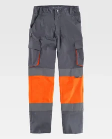 Work Team Pantalón Slim Fit de Alta Visibilidad y Cintas Reflectantes, Tejido Elástico. EN ISO 20471. Clase 1. Unisex - Imagen 5