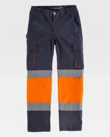Work Team Pantalón Slim Fit de Alta Visibilidad y Cintas Reflectantes, Tejido Elástico. EN ISO 20471. Clase 1. Unisex - Imagen 4