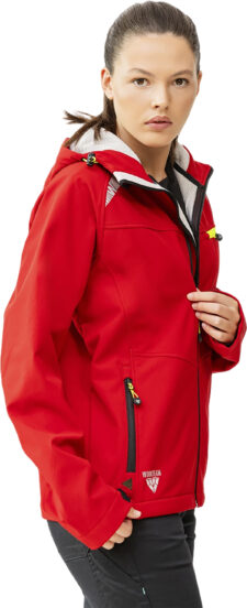 WORKTEAM Chaqueta Softshell , Cortavientos Transpirable y Repelente al Agua, Interior Polar Térmico, Capucha Ajustable y Detalles Reflectantes, Ropa Laboral Resistente. Unisex - Imagen 3