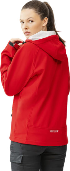 WORKTEAM Chaqueta Softshell , Cortavientos Transpirable y Repelente al Agua, Interior Polar Térmico, Capucha Ajustable y Detalles Reflectantes, Ropa Laboral Resistente. Unisex - Imagen 4